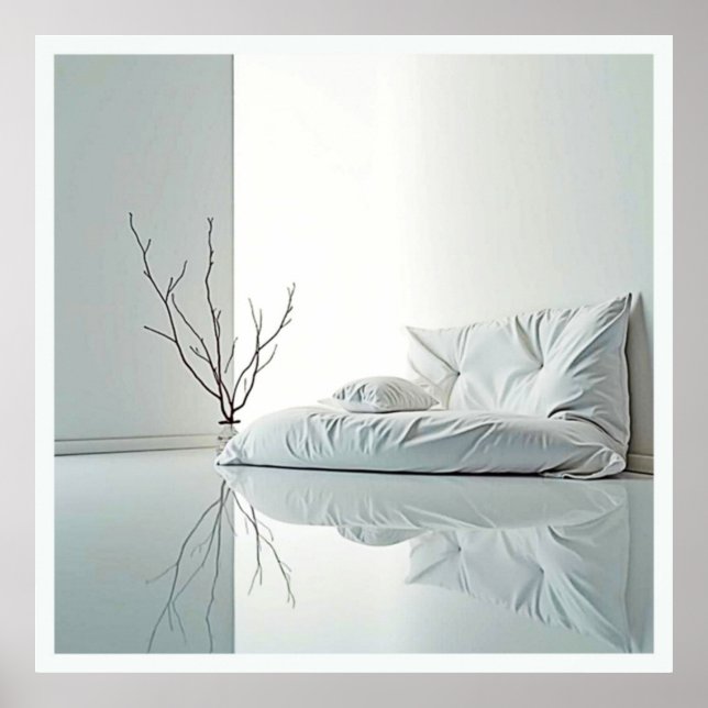 Minimalist Zen Interior Design Poster (Front)