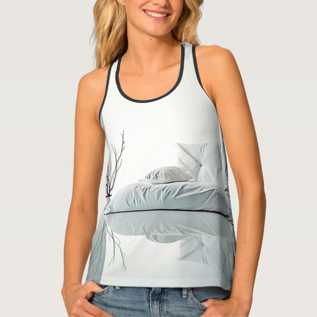 Minimalist Zen Interior Design Tank Top (Front)