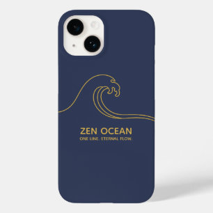 Minimalist Zen Wave   Abstract Ocean Line Case-Mate iPhone 14 Case