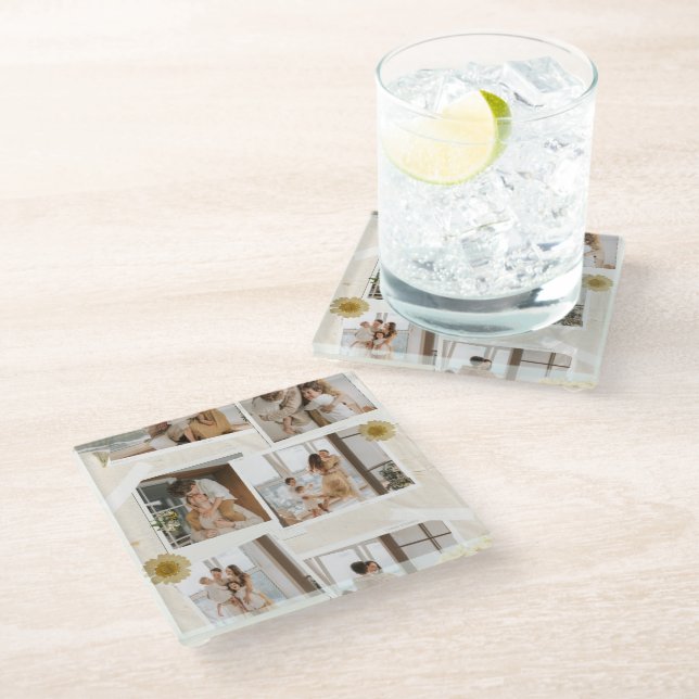 #MinimalistDesignCoaster Glass Coaster (Angled)