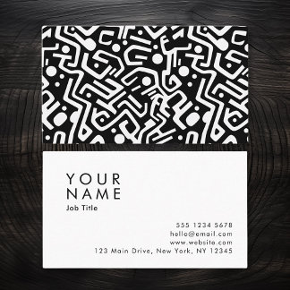Minimalistic Abstract Pattern Business Card