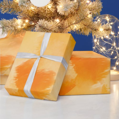 Minimalistic and Beautiful Light Orange Cloud  Wrapping Paper