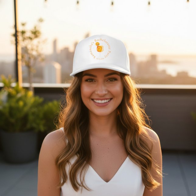 Minimalistic Aperol Spritz Bachelorette Party Snap Back Hat (Creator Uploaded)