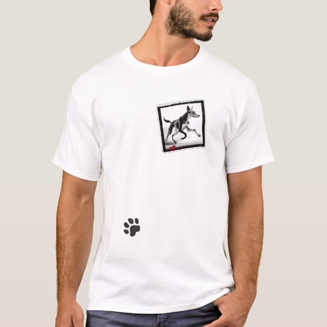 Minimalistic Azawakh Dog Lover T-Shirt (Front)