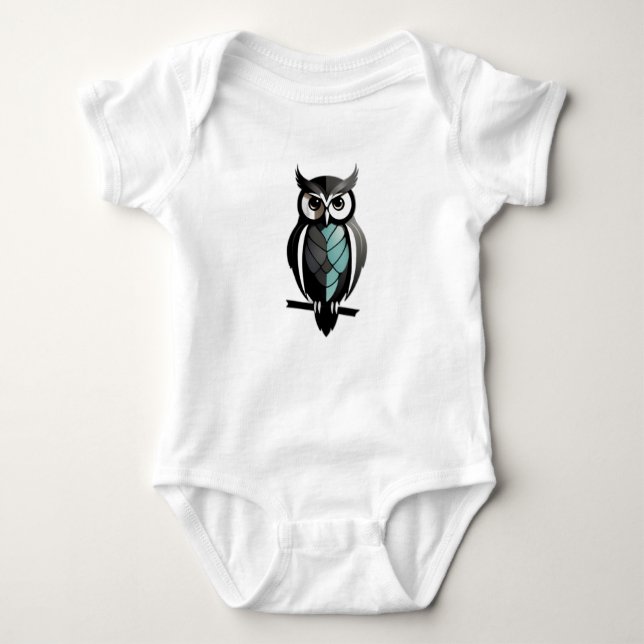 Minimalistic Baby Owl Bodysuit (Front)