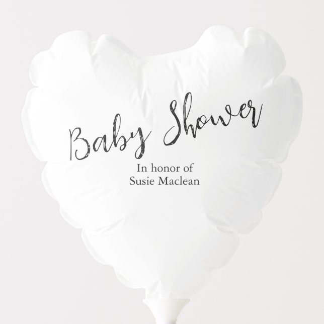 Minimalistic Baby Shower Balloon (Front)
