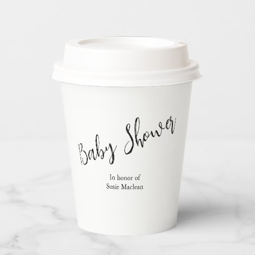 Minimalistic Baby Shower Cup