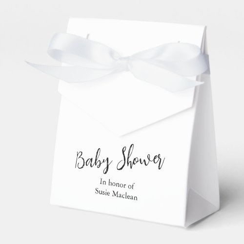 Minimalistic Baby Shower Favor Box