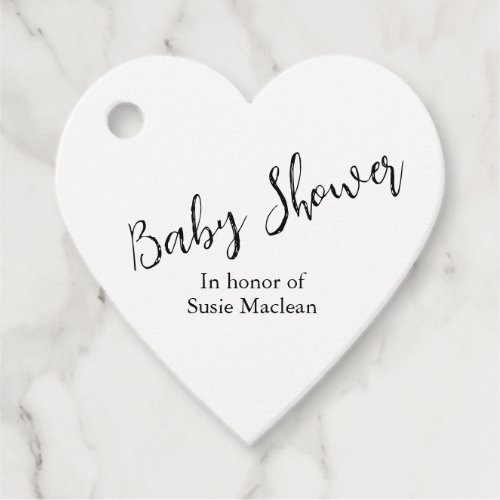 Minimalistic Baby Shower favor Tag