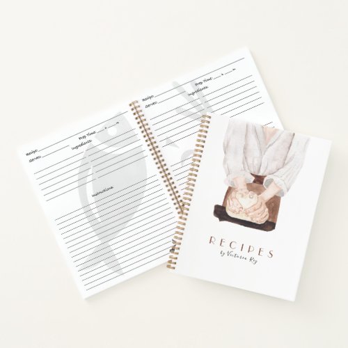 Minimalistic  Bakery  Caterer  Recipe Notebook