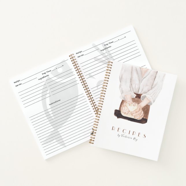 Minimalistic | Bakery | Caterer | Recipe Notebook (Inside)
