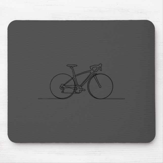 Minimalistic Bicycle Cycling,bike Rider Mountainbi Mouse Pad (Front)