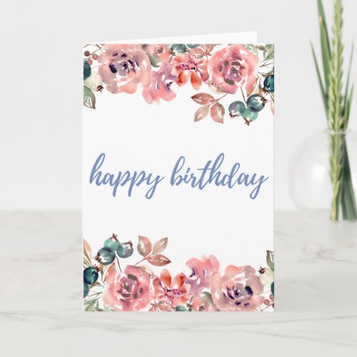 minimalistic birthday card