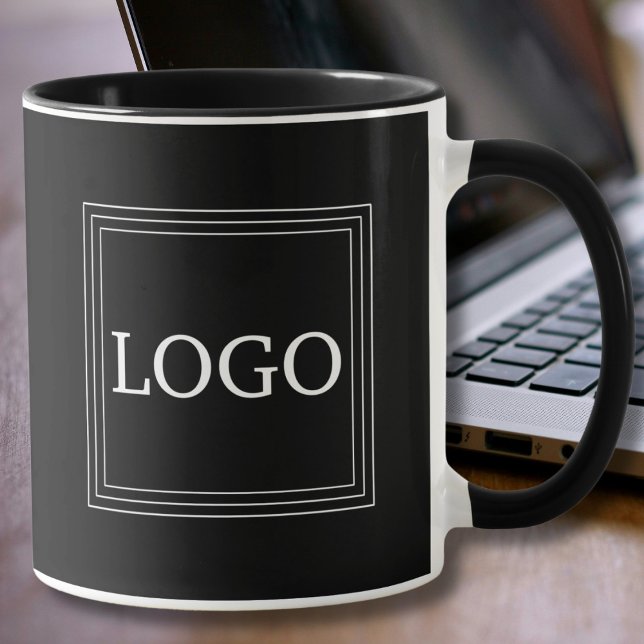 Minimalistic Bold Logo Black Mug (Creator Uploaded)