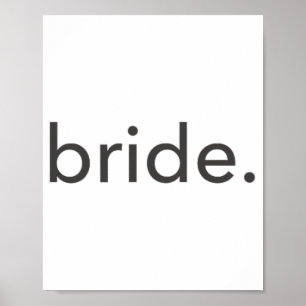 Minimalistic Bride. Minimal  Poster