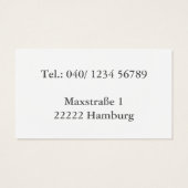 Minimalistic Business Cards (Back)
