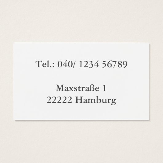Minimalistic Business Cards (Back)