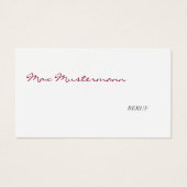 Minimalistic Business Cards (Front)