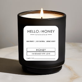 "Minimalistic Candle Label Sticker Custom Modern