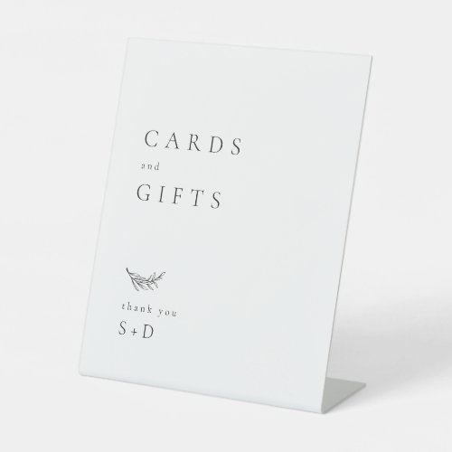 Minimalistic Cards and Gifts Wedding Sign