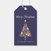 Minimalistic Christmas gift tag