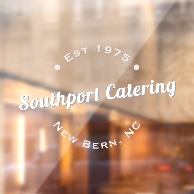 Minimalistic Circular Window Cling (Sheet 2)