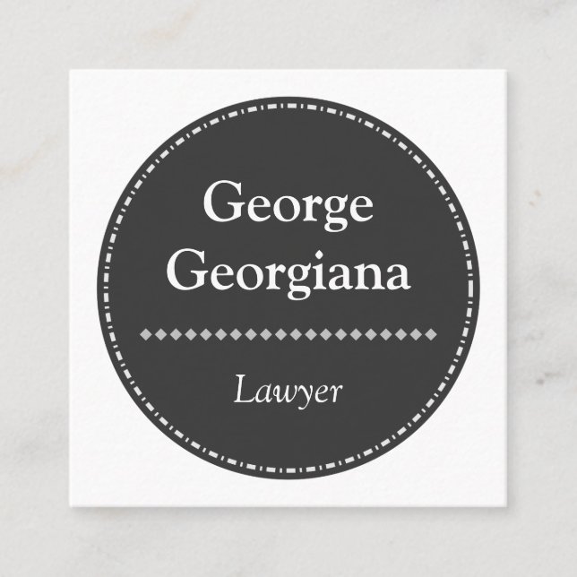 Minimalistic & Clean Lawyer Business Card (Front)
