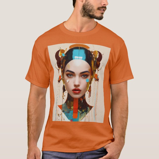 Minimalistic Crazy Goddess of Joke T-Shirt (Front)