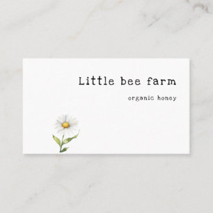 Minimalistic daisy business card