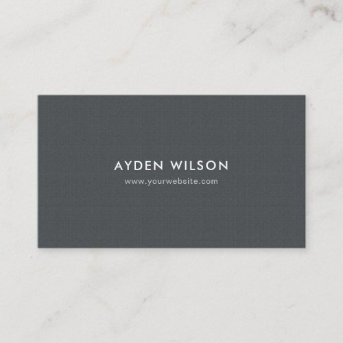 Simple Minimalistic Solid Black Professional Business Card Template