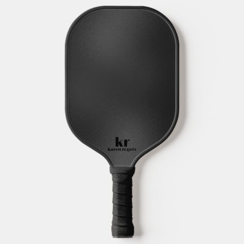 Minimalistic dark_gray Iridescent Texture Pickleball Paddle