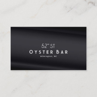 Minimalistic Deco Style | Black Pearl Business Card