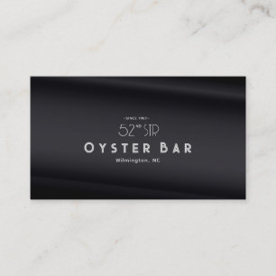 Minimalistic Deco Style Black Pearl Business Card