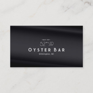 Minimalistic Deco Style | Black Pearl Business Card