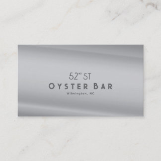 Minimalistic Deco Style | Silver Pearl Business Card