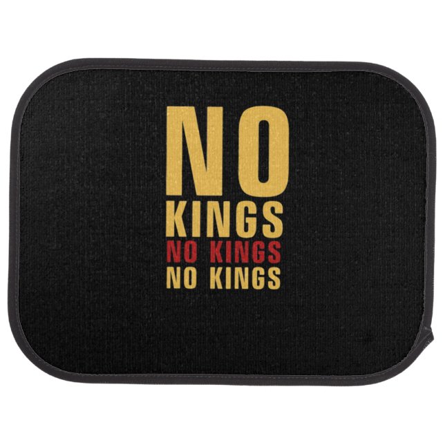 Minimalistic Design No Kings Rebellious No Kings C Car Floor Mat (Rear)
