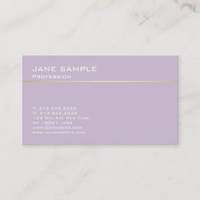 Minimalistic Design Professional Elegant Harmonic Business Card (Front)