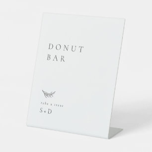 Minimalistic Donut Bar Wedding Sign