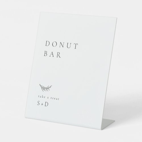Minimalistic Donut Bar Wedding Sign
