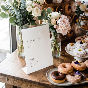 Minimalistic Donut Bar Wedding Sign