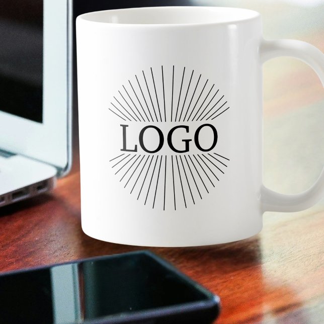 Minimalistic Double sided Logo  Coffee Mug (Minimalistic Logo Coffee Mug)