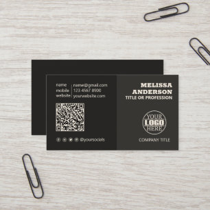 Minimalistic Dual Tone Business Card