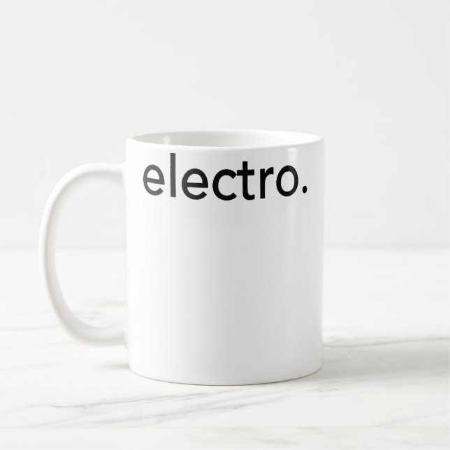 Minimalistic Electro Minimal Coffee Mug (Left)