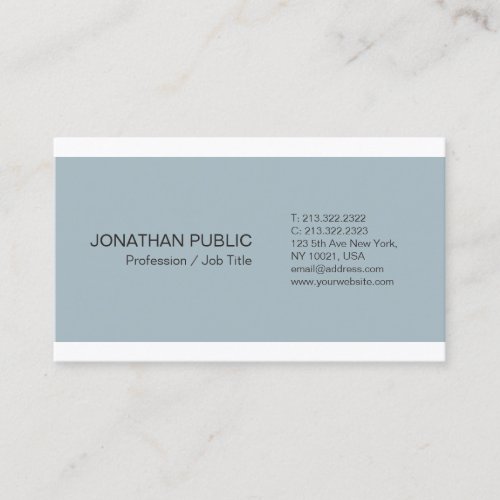 Minimalistic Elegant Director Manager Consultant Business Card