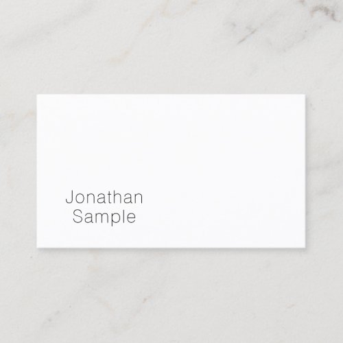 Minimalistic Elegant Graphic Design Professional Business Card