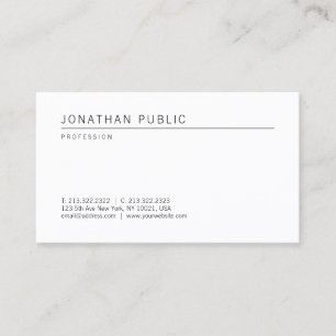 Minimalistic Elegant Professional Modern Template Business Card