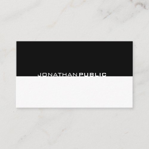 Minimalistic Elegant Simple Modern Professional Business Card