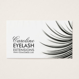 Minimalistic Eyelash Extensions Business Card
