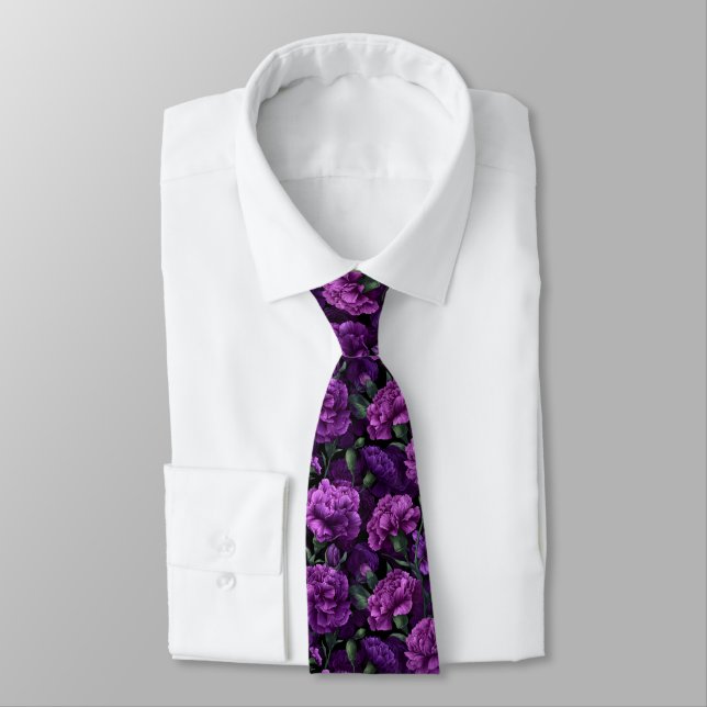 Minimalistic For Him Carnation Neck Tie (Tied)