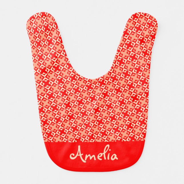 Minimalistic For Kids Name Custom Photo Bib (Front)
